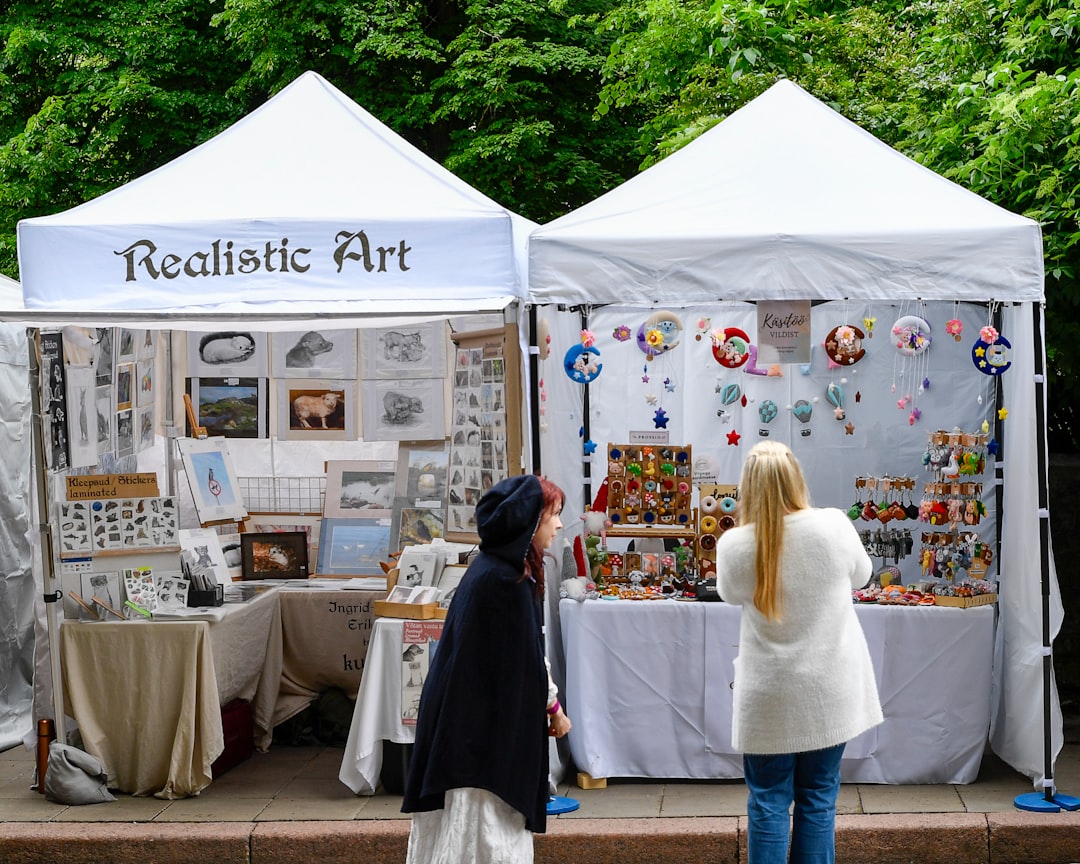 Visitors browse craft and food stalls at the Lambeth Country Show, London's biggest free community festival